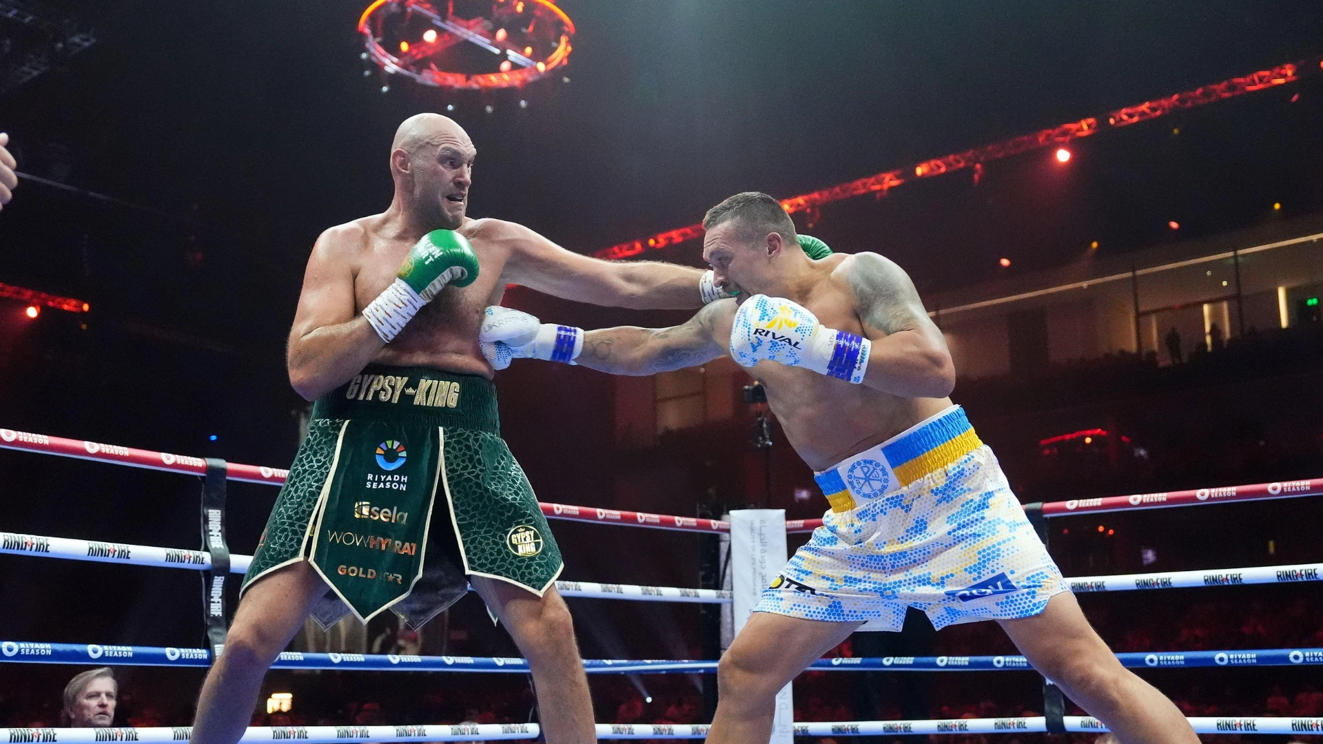 Live boxing match