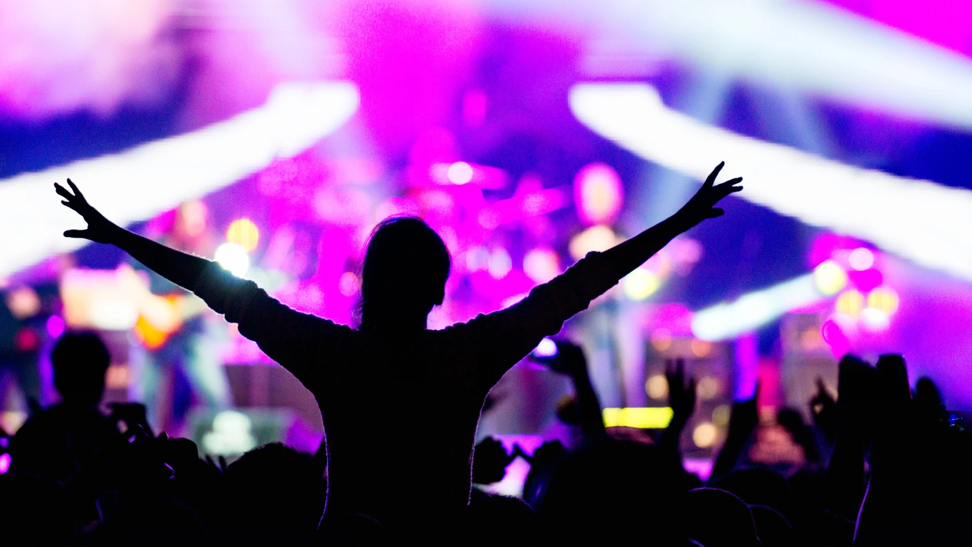 Woman at concert